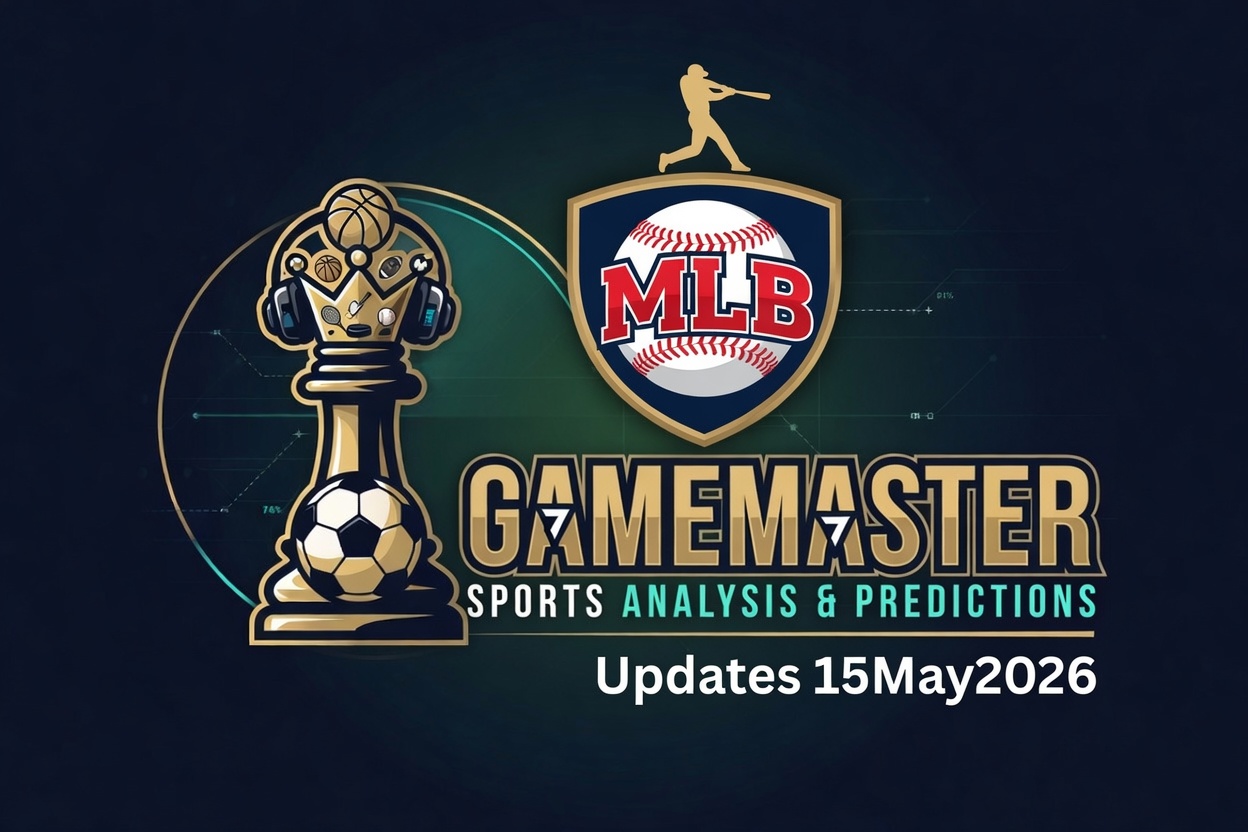 GameMaster product update artwork highlighting smarter alerts, search improvements, MLB predictions, and navigation changes.